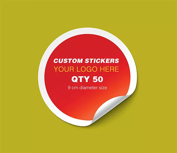 Solid White Vinyl Stickers Printing